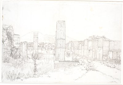 Parti del Foro di Pompei da Christen Købke