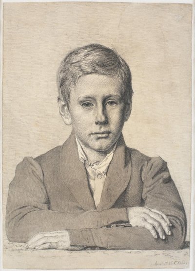 Ritratto di Henrik Clausen (1825-1904) da bambino da Christen Købke