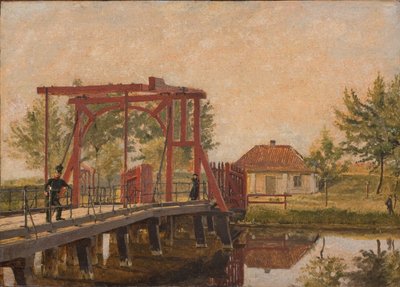 Il ponte levatoio settentrionale verso la cittadella di Copenaghen da Christen Købke