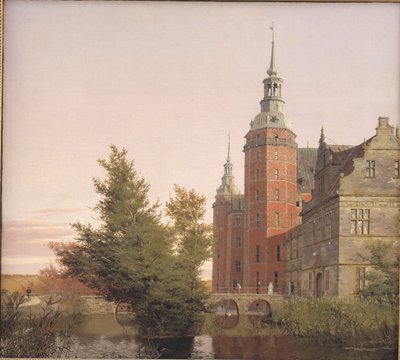 Castello di Frederiksborg visto da nord-ovest da Christen Købke