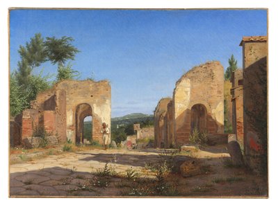 Porta nella Via Sepulcralis a Pompei da Christen Købke