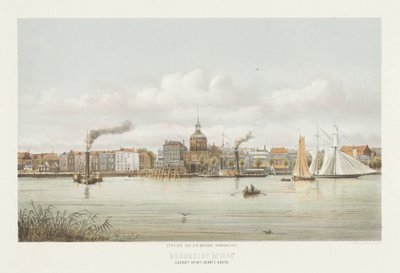 Veduta della Groothoofdspoort a Dordrecht da Christiaan Bos