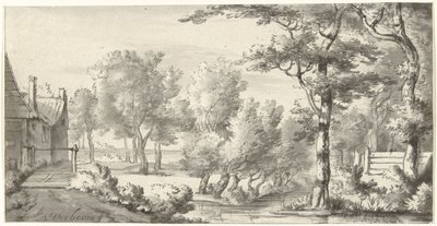 Paesaggio con fattoria da Christiaan Josi