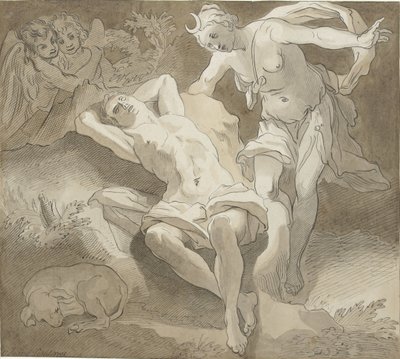 Selene ed Endimione da Christiaan Josi