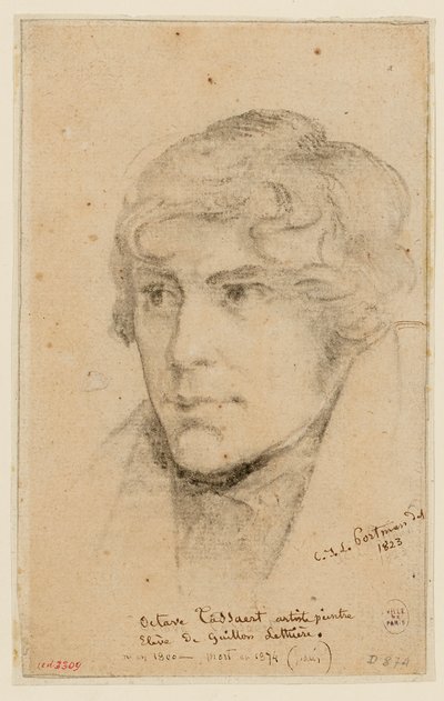 Ritratto di Octave Tassaert da Christiaan Julius Lodewijk Portman