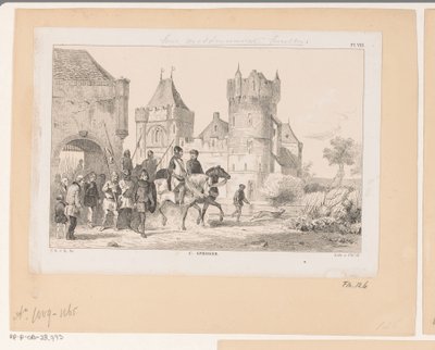 Un castello medievale, XI secolo da Christiaan Lodewijk van Kesteren