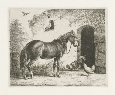 Cavallo con cavezza da Christiaan Wilhelmus Moorrees