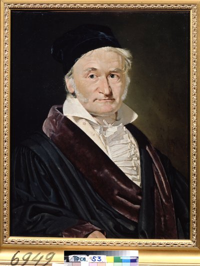 Ritratto del matematico, astronomo e fisico Carl Friedrich Gauss da Christian Albrecht Jensen