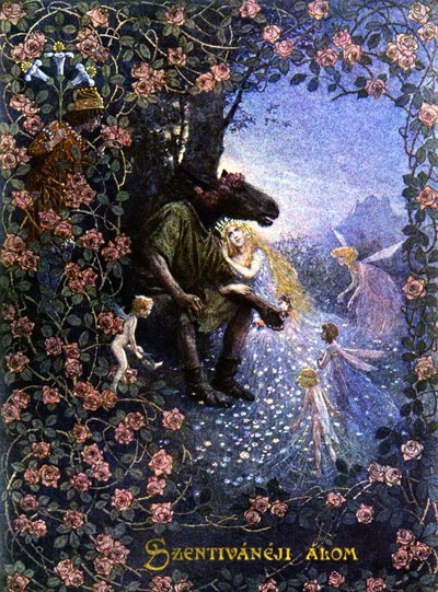 Sogno di una notte di mezza estate, c.1900 (illustrazione) da Christian August Printz