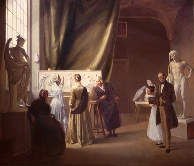Lo studio di Bertel Thorvaldsen, 1899 da Christian Bang