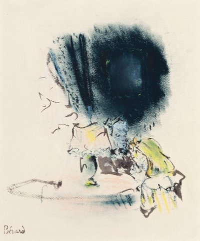 Sotto la Lampada, Illustrazione per Gigi, c.1949 da Christian Bérard
