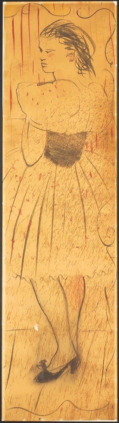 Trittico (disegno di una scena d