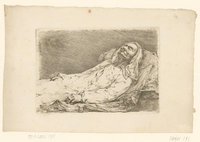 Ritratto di Christian Bernhard Rode sul letto di morte da Christian Bernhard Rode