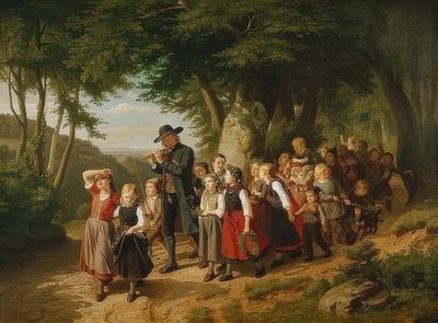 Ritorno dalla festa scolastica da Christian Eduard Boettcher