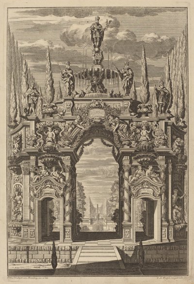 Arco di Trionfo per Federico IV da Christian Engelbrecht and Johann Andreas Pfeffel, after Peter Schubert von Ehrenberg