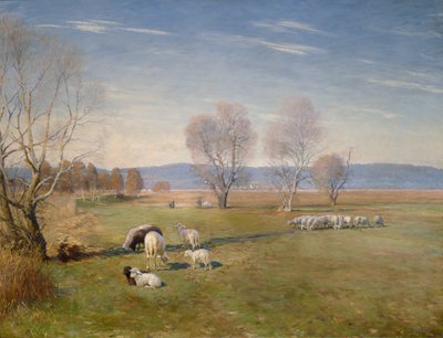 Paesaggio con pecore da Christian Eriksen Skredsvig