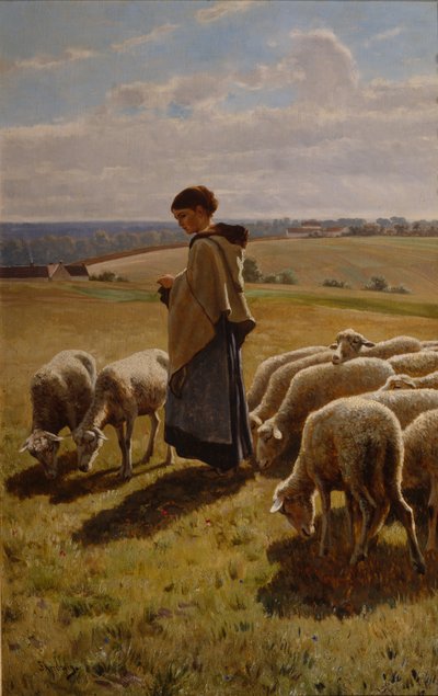 Mattina di ottobre a Grez da Christian Eriksen Skredsvig