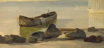 Una piroga sul lago di Starnberg da Christian Ernst Bernhard Morgenstern
