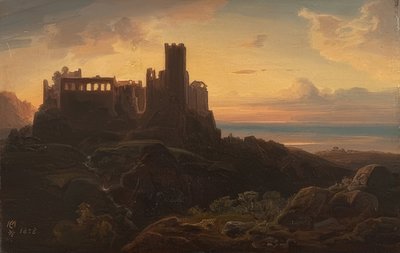 Rovine del castello da Christian Ernst Bernhard Morgenstern