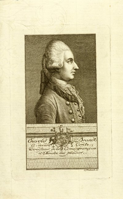 Ritratto del Conte Enevold Brandt, 1773 da Christian Friedrich Fritzsch