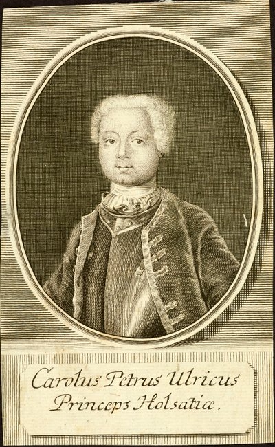 Ritratto del Duca Karl Peter Ulrich di Holstein-Gottorp, 1734 da Christian Friedrich Fritzsch