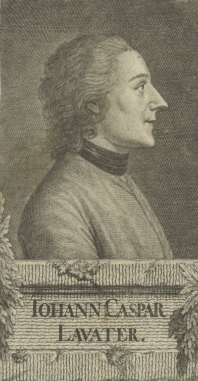 Ritratto del poeta e fisiognomista Johann Kaspar Lavater 1741-1801, 1773 da Christian Friedrich Fritzsch