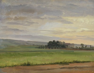 Un campo di grano vicino a Dresda, 1833 da Christian Friedrich Gille