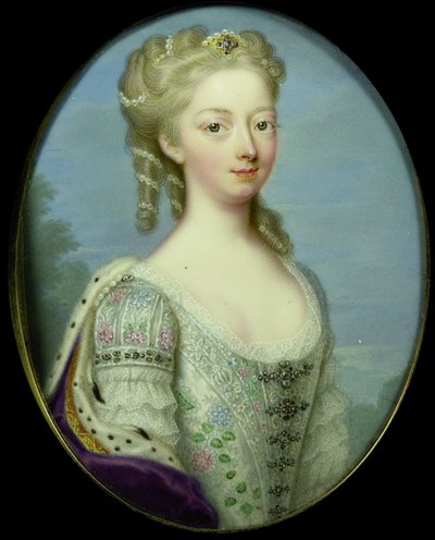 Anna, principessa di Hannover (1709-59), moglie di Guglielmo IV, principe di Orange-Nassau da Christian Friedrich Zincke