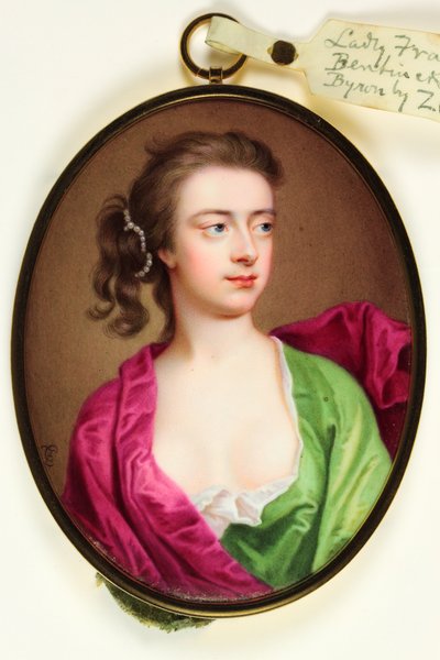 Lady Frances Wilhelmina Bentinck, Lady Byron da Christian Friedrich Zincke
