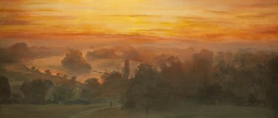 Cieli arancioni - Tamigi da Richmond Hill, tramonto, 2012 da Christian Furr
