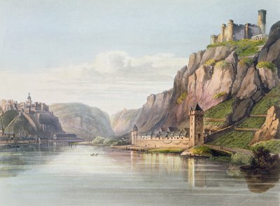 St. Goarshausen, St. Goar e Rheinfels, inciso da T. Sutherland, da 