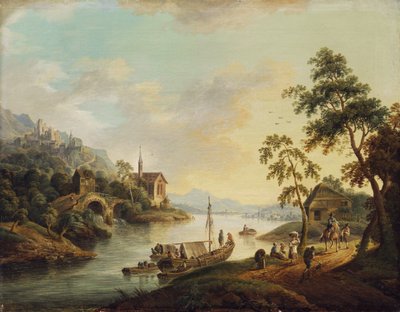 Paesaggio del Reno da Christian Georg Schutz