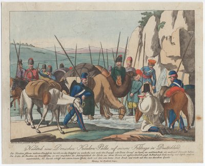 Cosacchi del Don a riposo in Germania da Christian Gottfried Heinrich Geissler