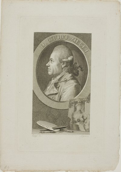 Ritratto di Daniel Chodowiecki da Christian Gottlieb Geyser