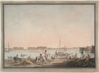 Veduta di San Pietroburgo dalla Neva, 1808 da Christian Gottlieb Hammer