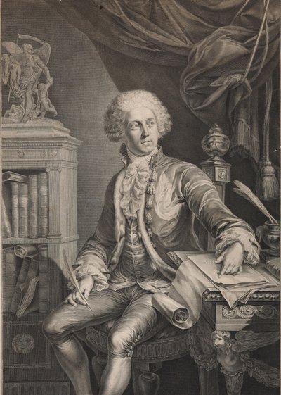 Ritratto del principe Alexander Michaylovich Belosselsky-Belozersky 1752-1809, ultimo quarto del XVIII sec da Christian Gottlieb Schultze