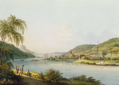 Veduta della parte meridionale di Schandau sull