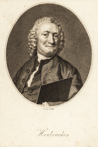 Ritratto ovale di Arnold Houbracken da Christian Josi