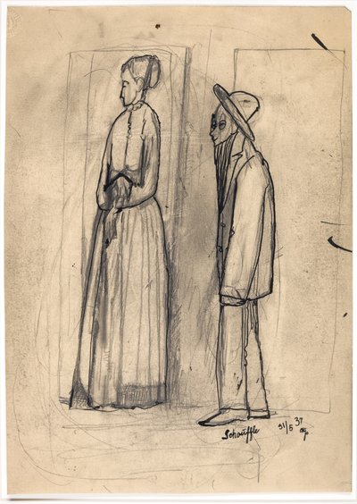 "Una madre con il suo figlio epilettico" da Christian Kongstad Petersen
