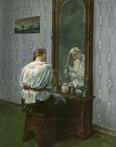 Davanti allo specchio da Christian Krohg