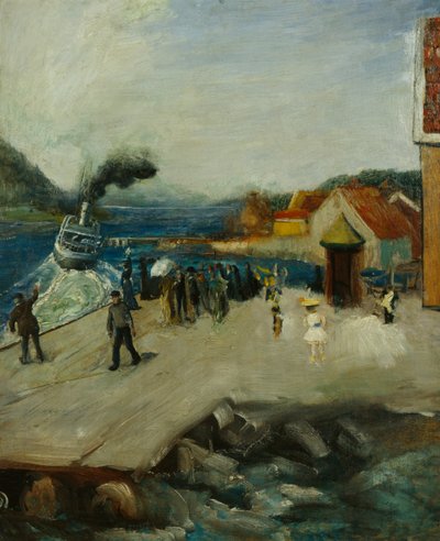 Molo di Lehmann a Drøbak da Christian Krohg