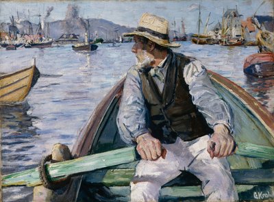 Guarda avanti, baia di Bergen da Christian Krohg