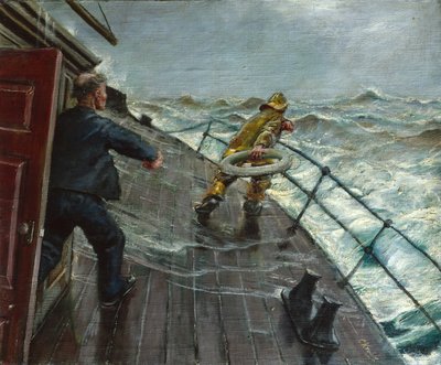 Uomo in mare da Christian Krohg