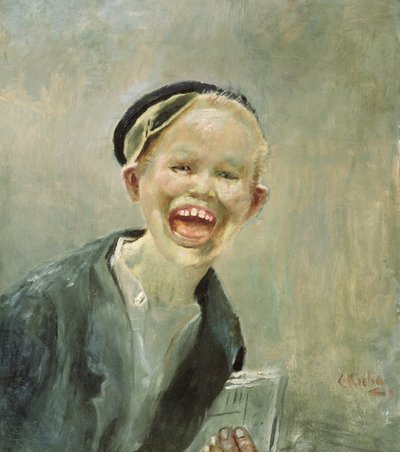 Ragazzo dei giornali da Christian Krohg