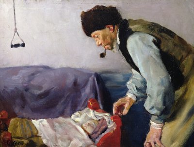 Niels Haihede e il piccolo Sophus da Christian Krohg