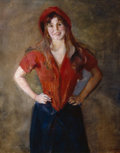 Oda in rosso (studio) da Christian Krohg