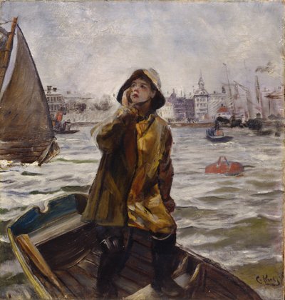 Ragazzo pilota, Baia di Bergen da Christian Krohg