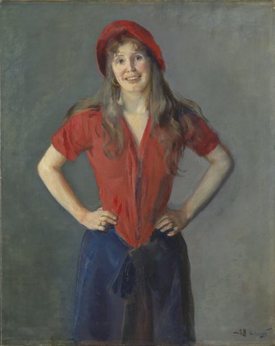 Ritratto del pittore Oda Krohg da Christian Krohg