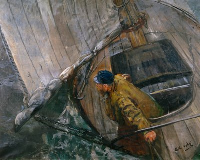Navigazione con vele terzarolate da Christian Krohg