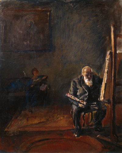 Autoritratto al cavalletto da Christian Krohg